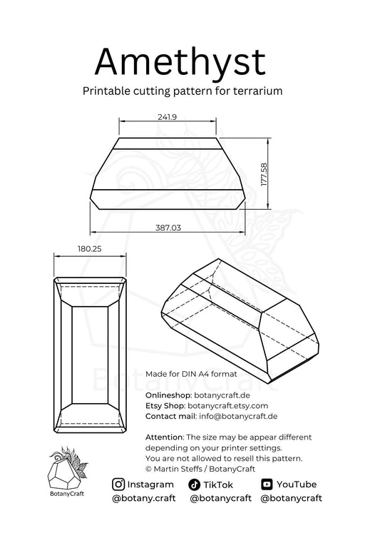 Pattern – Terrarium "Amethyst" (Digital Download)